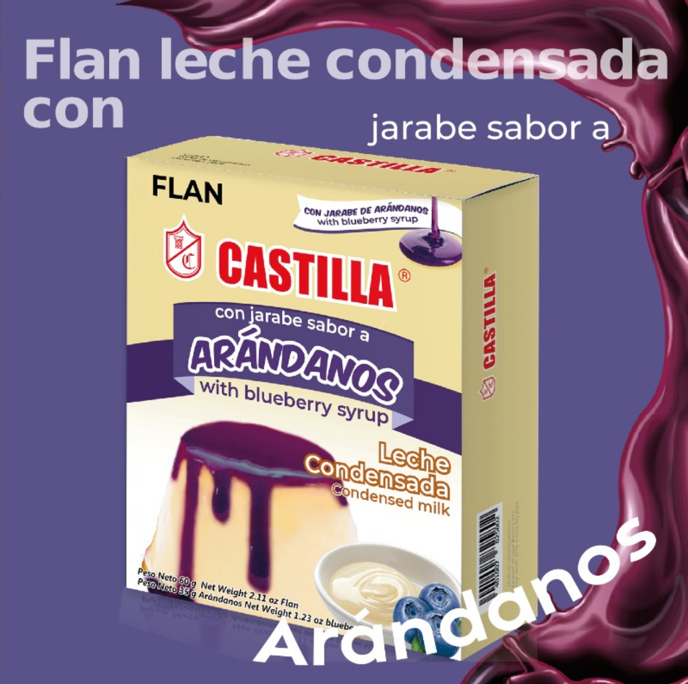 Flan de Arandano 60g